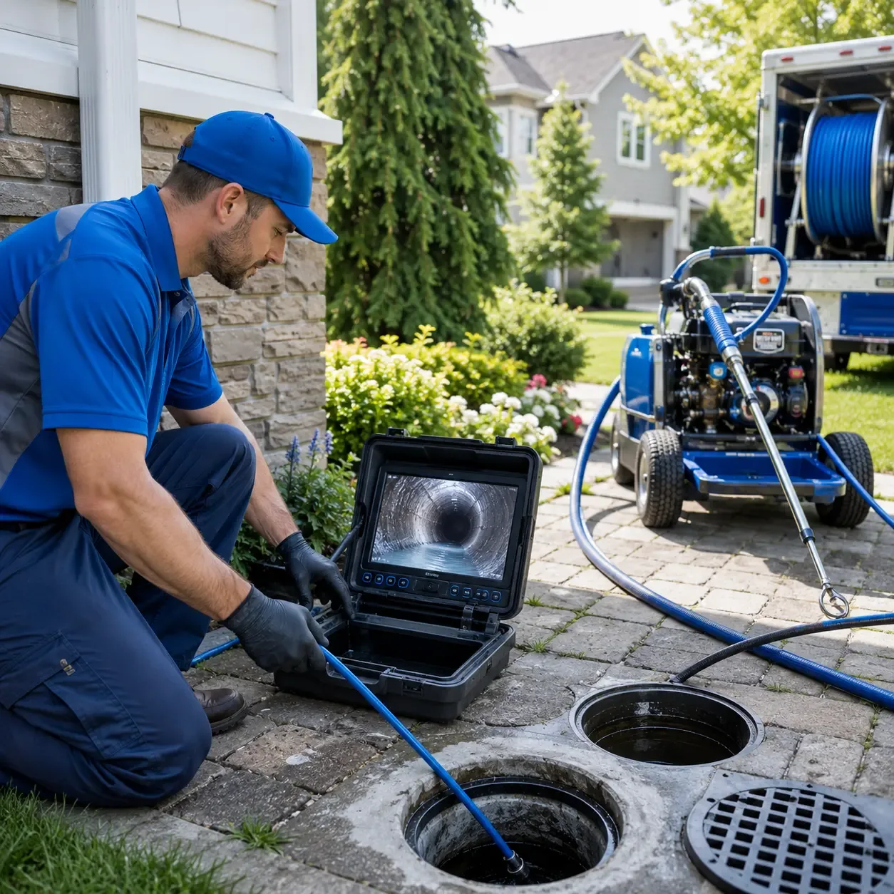 Outdoor drain cleaning professionals serving Belle Rive, IL