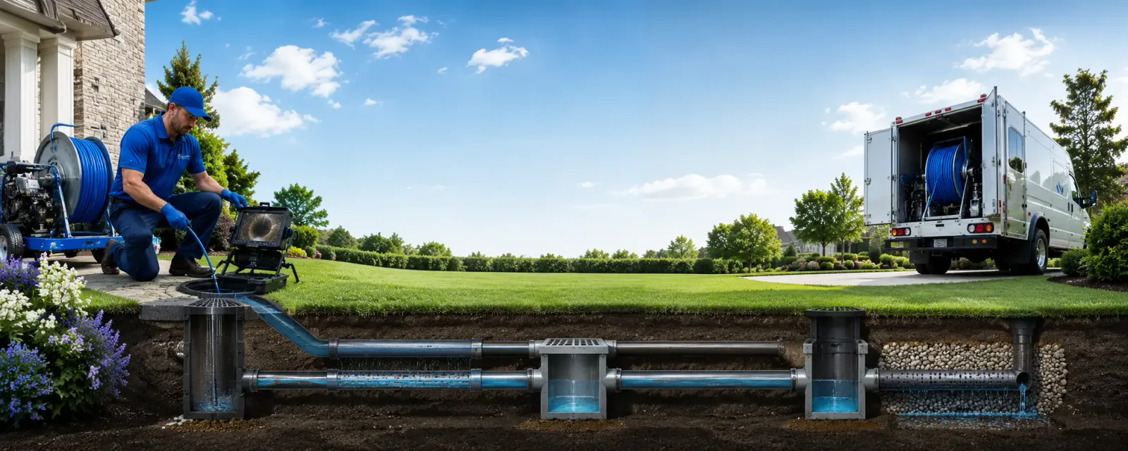 Outdoor drain cleaning information for Belle Rive, IL